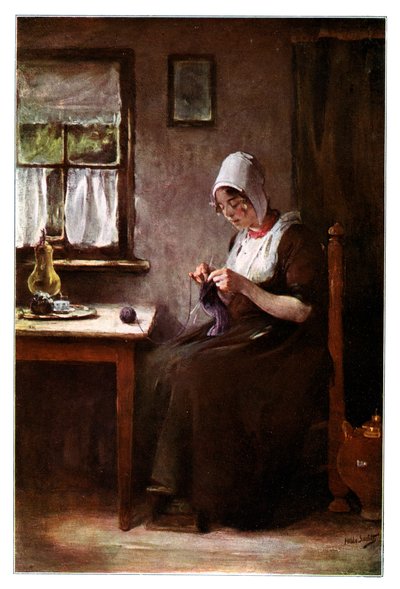 Knitting Fisherwoman by Hobbe Smith
