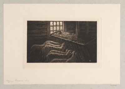 The Sheepfold by Holger Valdemar Rasmussen Magaard