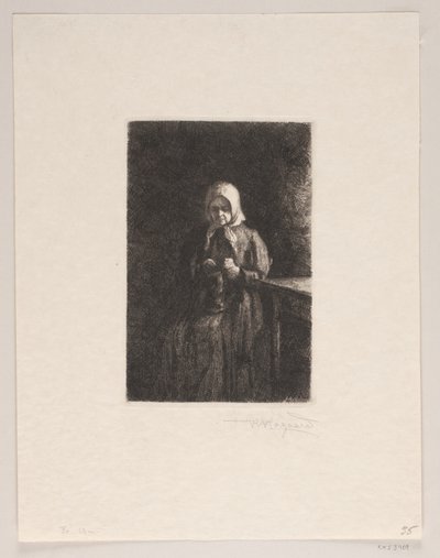 Old Woman by Holger Valdemar Rasmussen Magaard