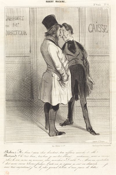 Well! my dear director... by Honoré Daumier