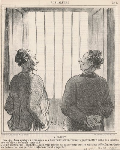 In Clichy by Honoré Daumier
