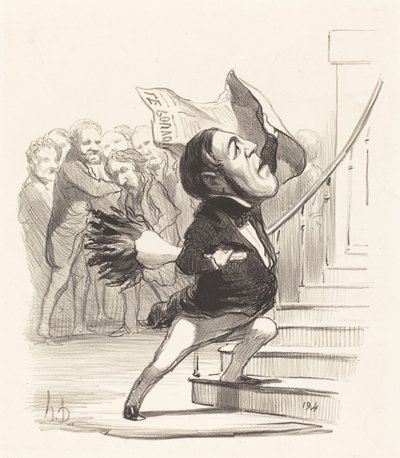 A. Granier de Cassagnac by Honoré Daumier