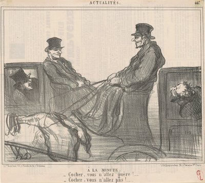 At the Minute by Honoré Daumier