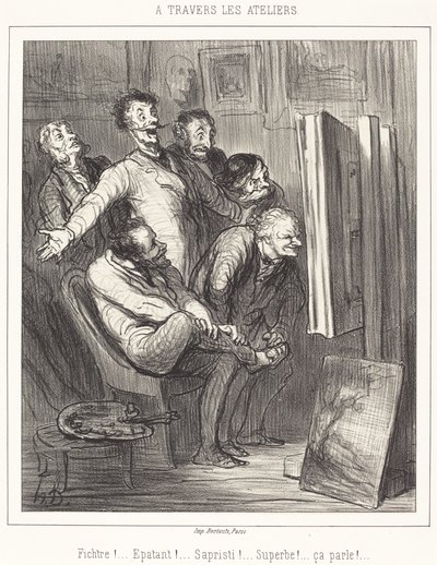 Through the Workshops by Honoré Daumier