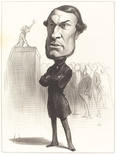 Achille Fould by Honoré Daumier