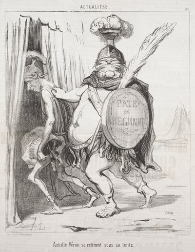 Actualities: Achilles Withdrawing into his Tent by Honoré Daumier