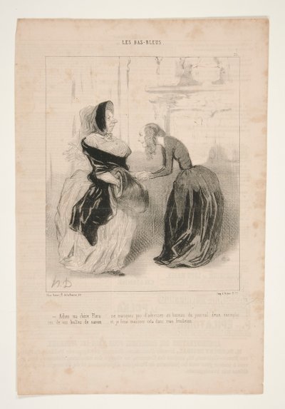 Adieu my dear Flora by Honoré Daumier