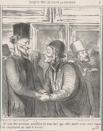 Ah! My dear sir, allow me... by Honoré Daumier