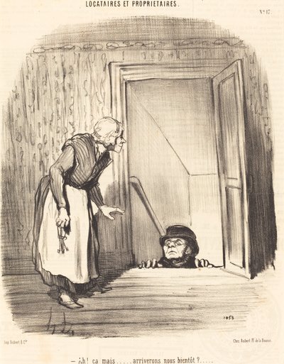 Ah! But... will we arrive soon? by Honoré Daumier