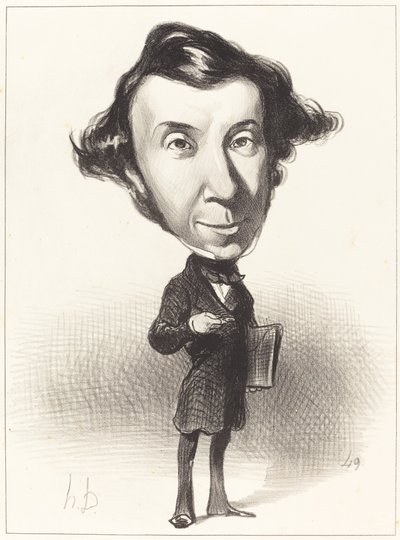 Alex. Ch. Henri de Tocqueville by Honoré Daumier