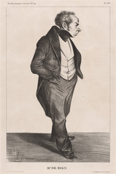 Admiral de Rigny by Honoré Daumier