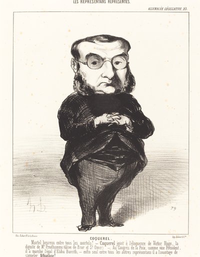 Ath. L. Charles Coquerel by Honoré Daumier