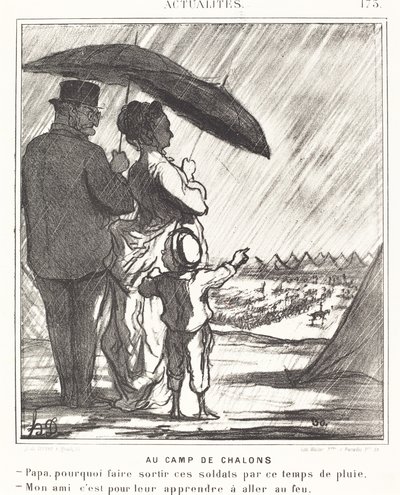 Au Camp de Chalons by Honoré Daumier