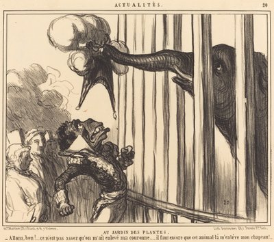 At the Botanical Garden by Honoré Daumier