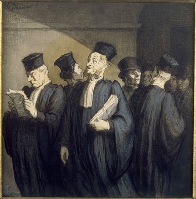 Before the Audience by Honoré Daumier