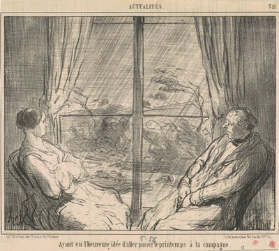 Having had ... the idea to go ... by Honoré Daumier