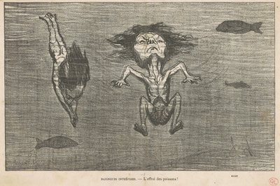 Intrepid Bathers by Honoré Daumier