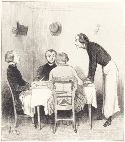 Carotte du restaurant by Honoré Daumier