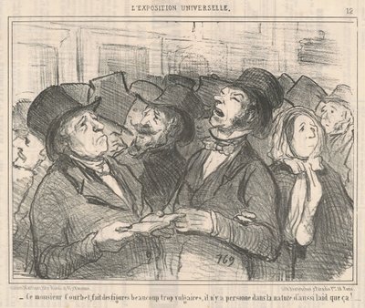 This Mr. Courbet... by Honoré Daumier