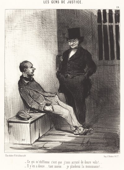 What Bothers Me Is... Twelve Thefts! by Honoré Daumier