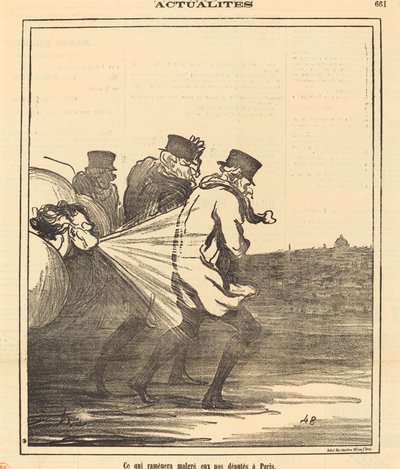 What Will Bring Back... Our Deputies to Paris by Honoré Daumier