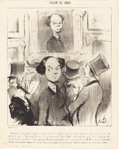Delighted to See Himself Exposed... by Honoré Daumier