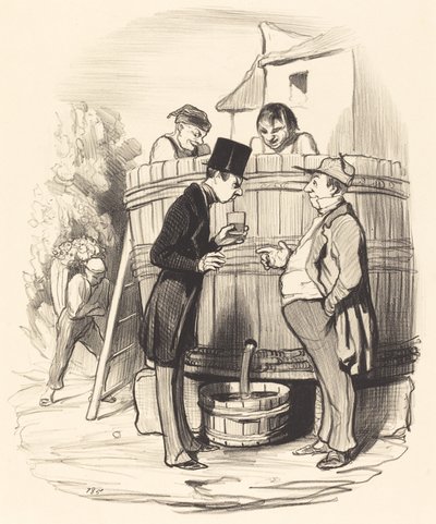 How Do You Find This Little Wine... by Honoré Daumier