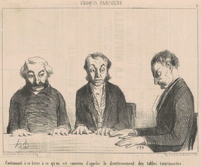 Continuing ... The Entertainment of Table Turning by Honoré Daumier