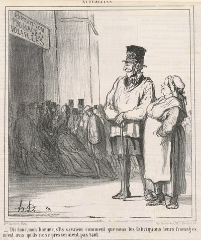 So Tell Me, My Man, If They Knew by Honoré Daumier