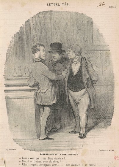 Discussion of the Constitution by Honoré Daumier