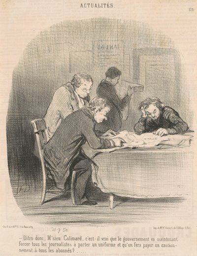 Say Then, Mr. Colimard... by Honoré Daumier