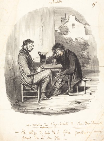 Former Members of the Former Society of the Former December Ten by Honoré Daumier