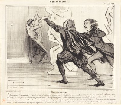 Dramatic Farce by Honoré Daumier