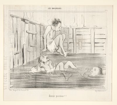 Fausse Position!!! from Les Baigneurs by Honoré Daumier