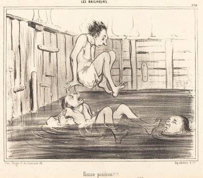 False Position!!! by Honoré Daumier