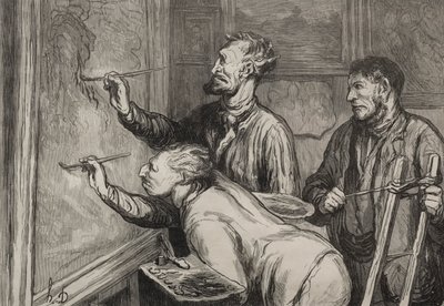 Giving It the Last Touch by Honoré Daumier