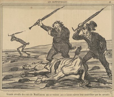 Great Revolt of the Rats of Montfaucon... by Honoré Daumier