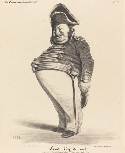 Big Cupid, Go! by Honoré Daumier