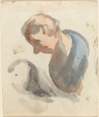 Head of a Man by Honoré Daumier