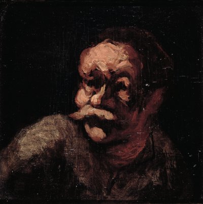 Head of a Man by Honoré Daumier