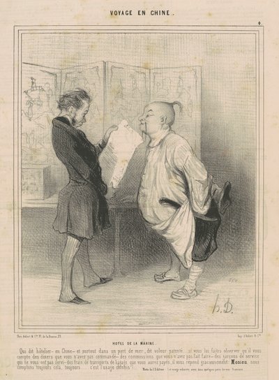 Hotel de la Marine by Honoré Daumier