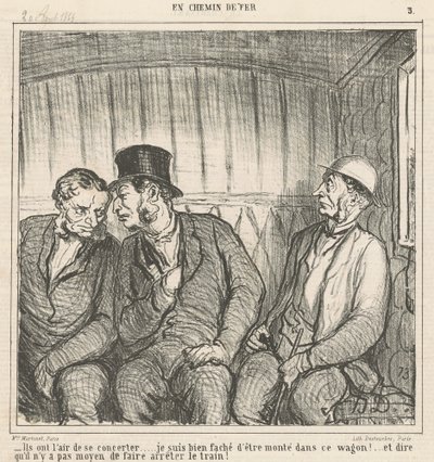 They seem to be consulting... by Honoré Daumier