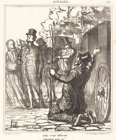 It Was Different Before by Honoré Daumier