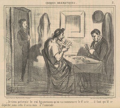 I come to warn King Agamemnon ... by Honoré Daumier