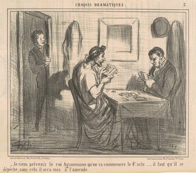 I come to warn King Agamemnon ... by Honoré Daumier