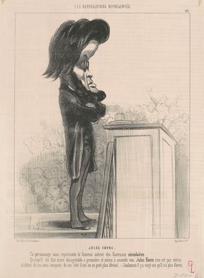 Jules Favre by Honoré Daumier