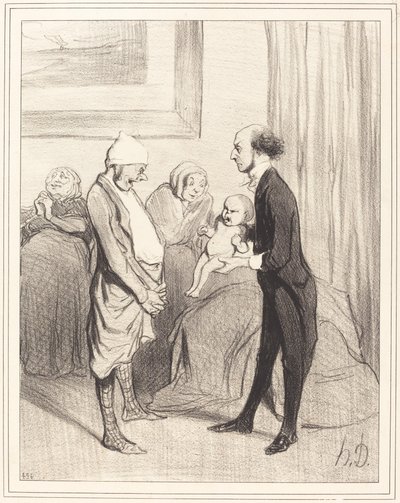 The Entry into Life by Honoré Daumier