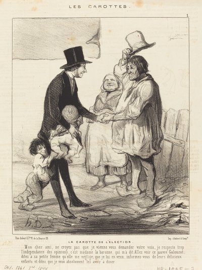 The Carrot of the Election by Honoré Daumier