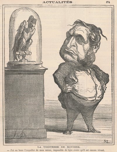 The Sadness of Rouher by Honoré Daumier