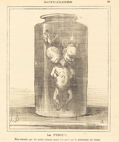 The Fusion by Honoré Daumier